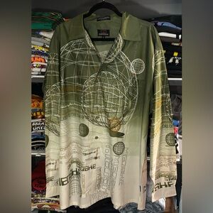 Vintage 00s Y2K Urbanwear Meoshe Button up